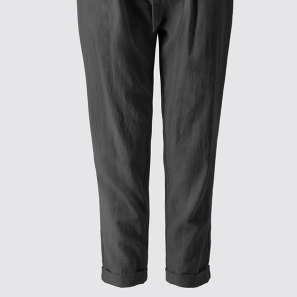 *1 LEFT* FOLDED PLEAT DETAIL PEGGED PANTS WITH TIE - Picture 2 of 8